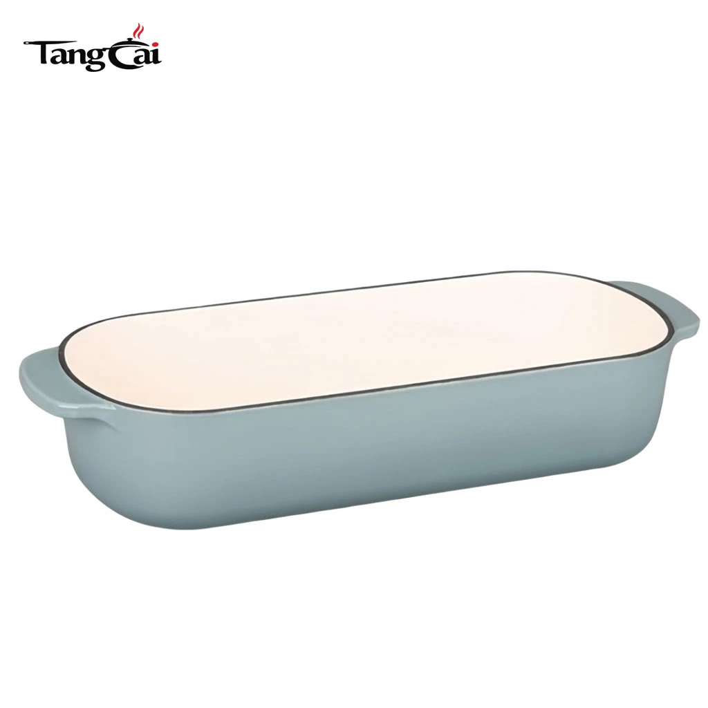 12,5 x 5,5 Zoll 5QT emaillierte Gusseisen-Kastenform mit Deckel, Brotform, Dutch Oven-Brotform f&uuml;r hausgemachtes Sauerteigbrotbacken