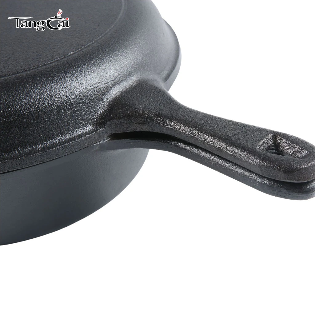 Gusseisen-Kombikocher, PFAS-freier 2-in-1-Dutch-Ofen mit 3,2 Quart und 10-Zoll-Pfanne zum Sauerteigbacken, Braten und Camping