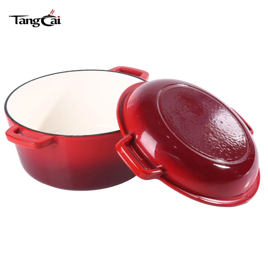 2-in-1-5QT-Emaille-Gusseisen-Dutch Oven zum Backen von Sauerteigbrot