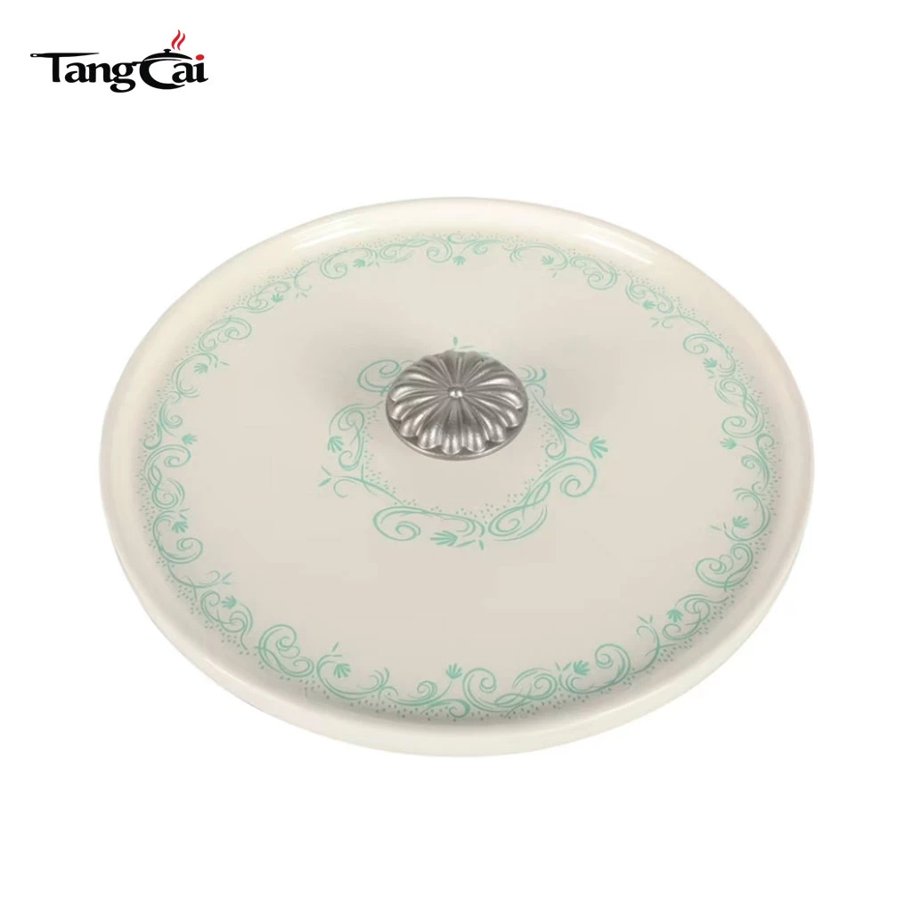 2026 Trending Cookware Vintage Floral 5QT Emaille Gusseisen-Brattopf mit Antihaftbeschichtung f&uuml;r Marken und Handelsmarken