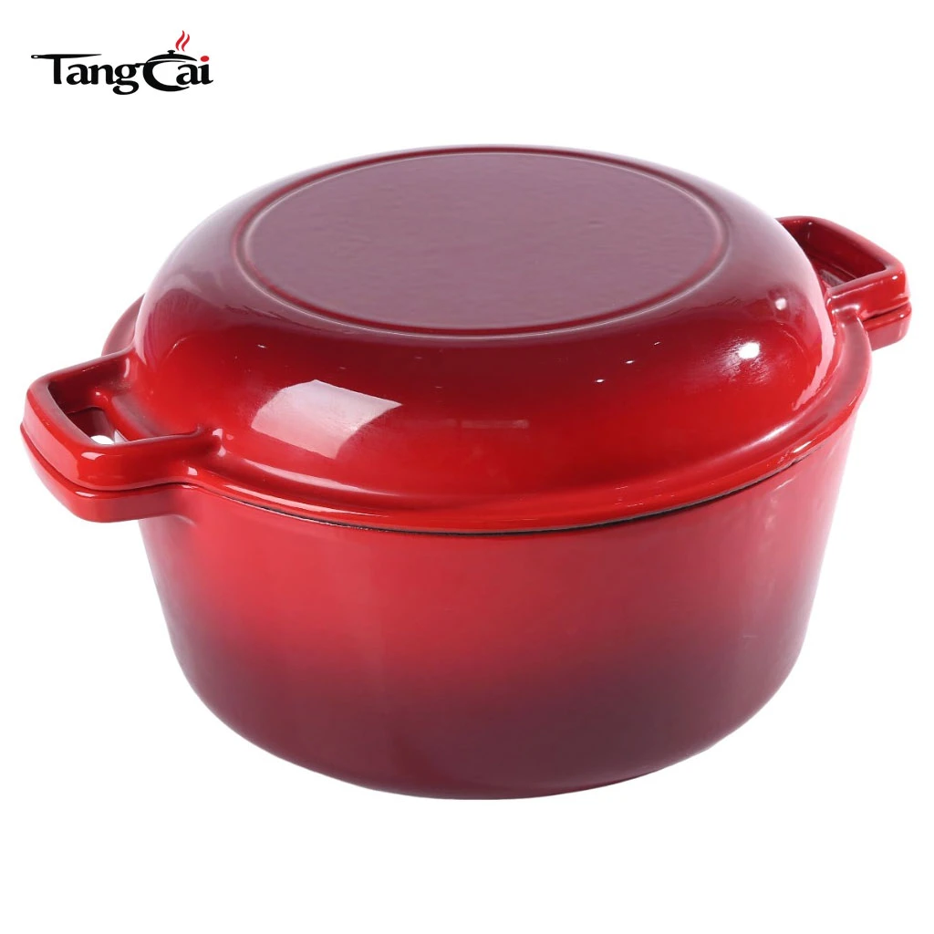2-in-1-5QT-Emaille-Gusseisen-Dutch Oven zum Backen von Sauerteigbrot