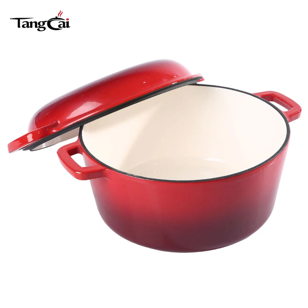 2-in-1-5QT-Emaille-Gusseisen-Dutch Oven zum Backen von Sauerteigbrot