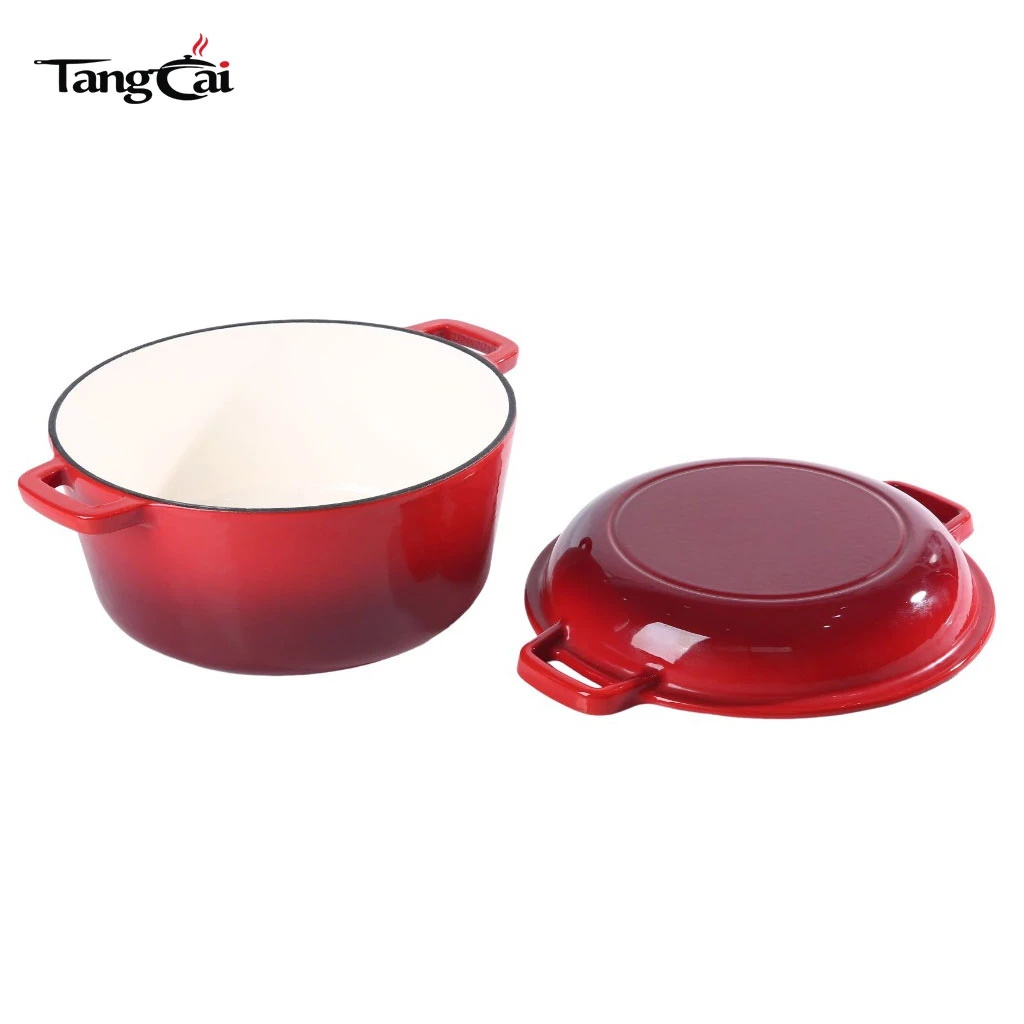 2-in-1-5QT-Emaille-Gusseisen-Dutch Oven zum Backen von Sauerteigbrot