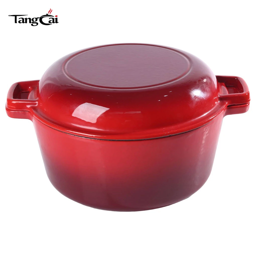 2-in-1-5QT-Emaille-Gusseisen-Dutch Oven zum Backen von Sauerteigbrot