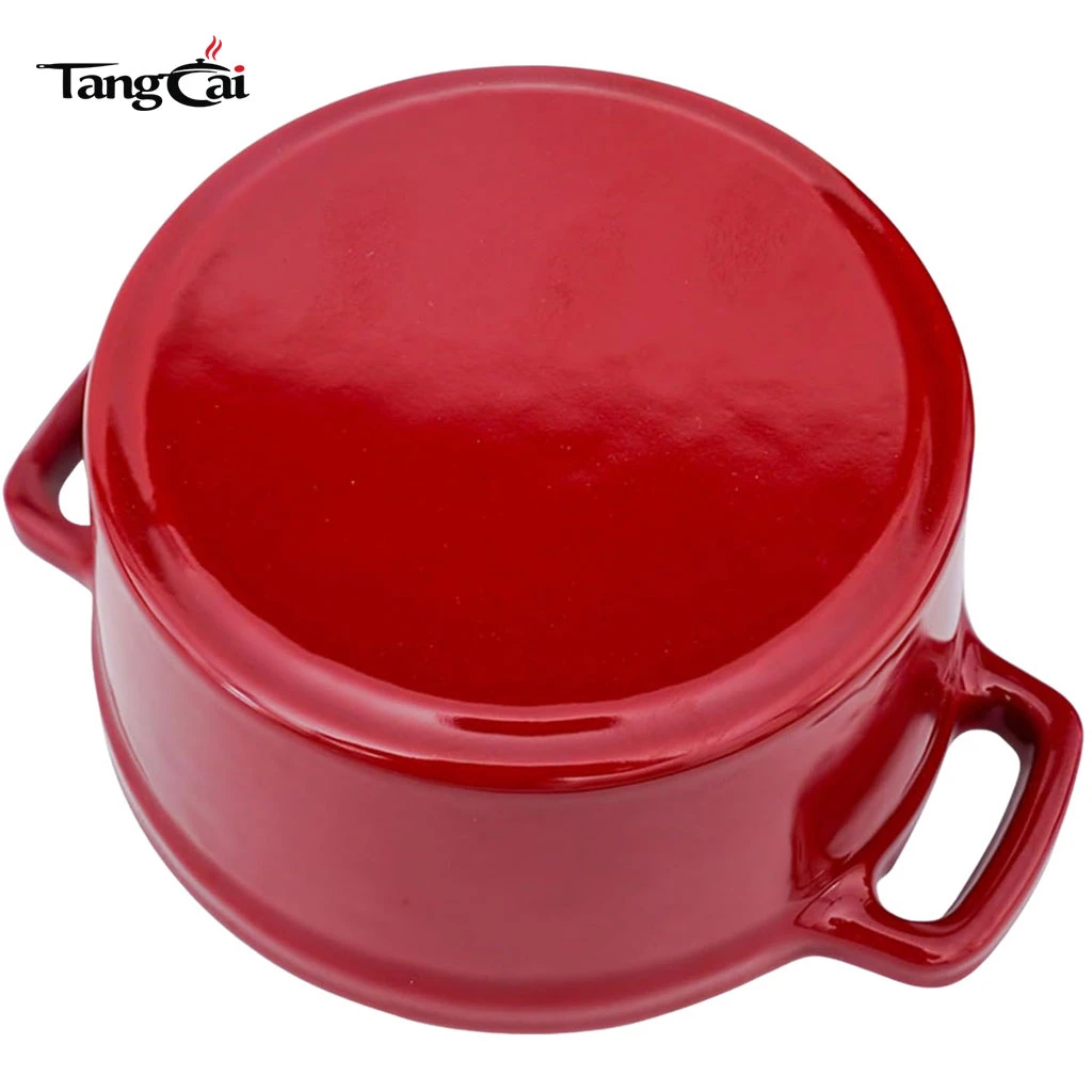 2-teilige Cocotte aus emailliertem Gusseisen | Mini-Emaille-Gusseisen-Auflauf | Perfekt f&uuml;r Dips und Desserts