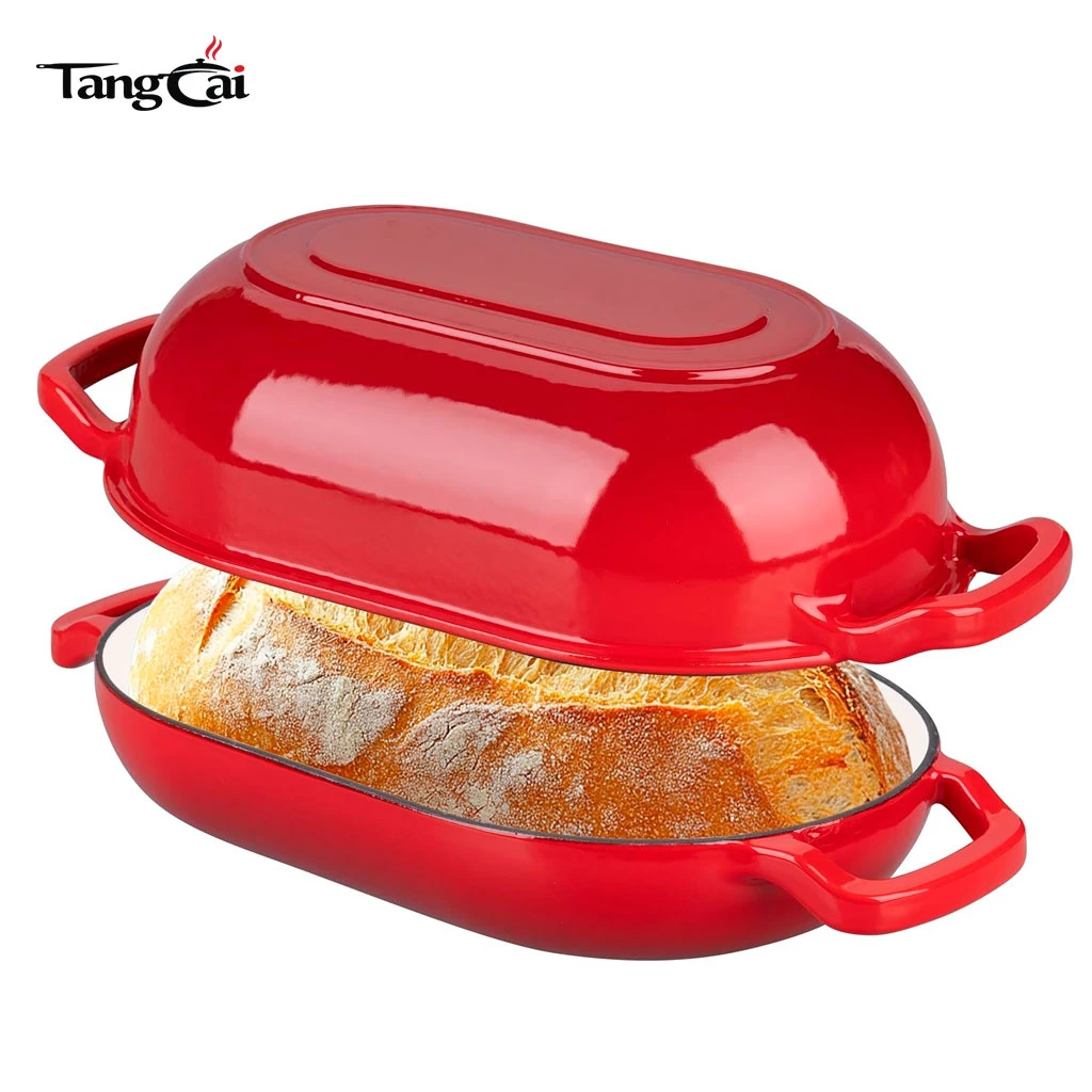 2in1 5QT emaillierter Sauerteig-Brotbackofen aus Gusseisen im Gro&szlig;handel