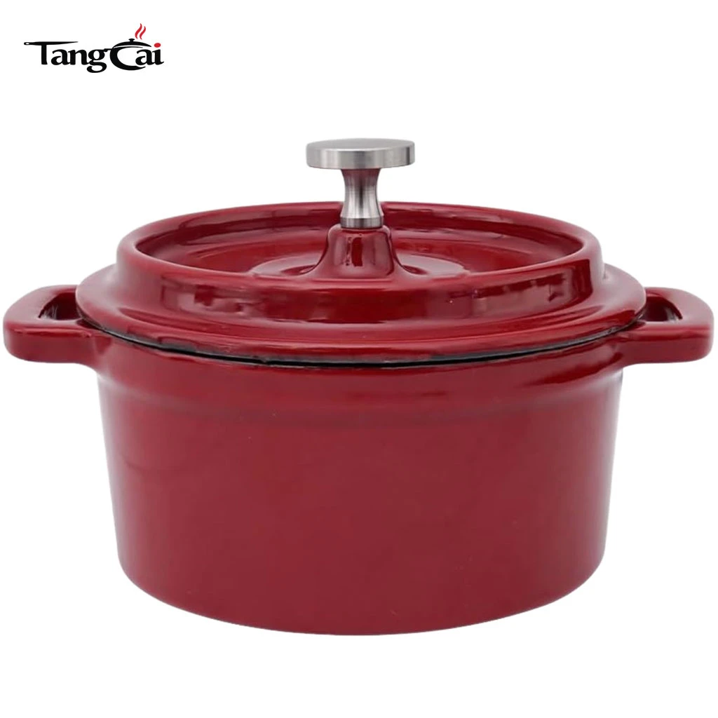 2-teilige Cocotte aus emailliertem Gusseisen | Mini-Emaille-Gusseisen-Auflauf | Perfekt f&uuml;r Dips und Desserts
