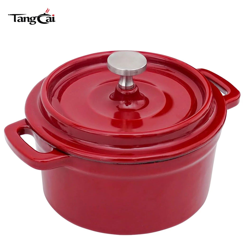 2-teilige Cocotte aus emailliertem Gusseisen | Mini-Emaille-Gusseisen-Auflauf | Perfekt f&uuml;r Dips und Desserts