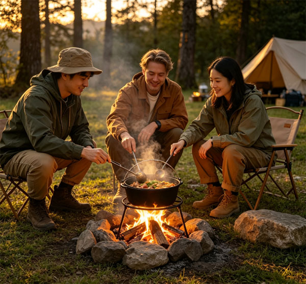 Professioneller Beschaffungsvorschlag: Premium 7-teiliges Outdoor-Kochgeschirrset aus Gusseisen