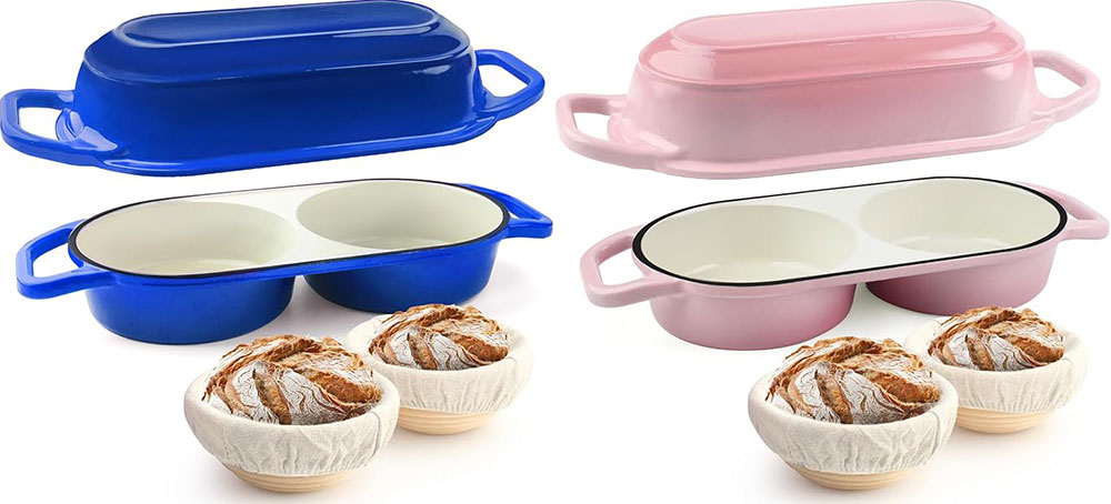 Vorschlag für ein neues Produkt: Sehr gefragter emaillierter Mini-Double-Dutch-Ofen zum Backen von Sauerteigbrot