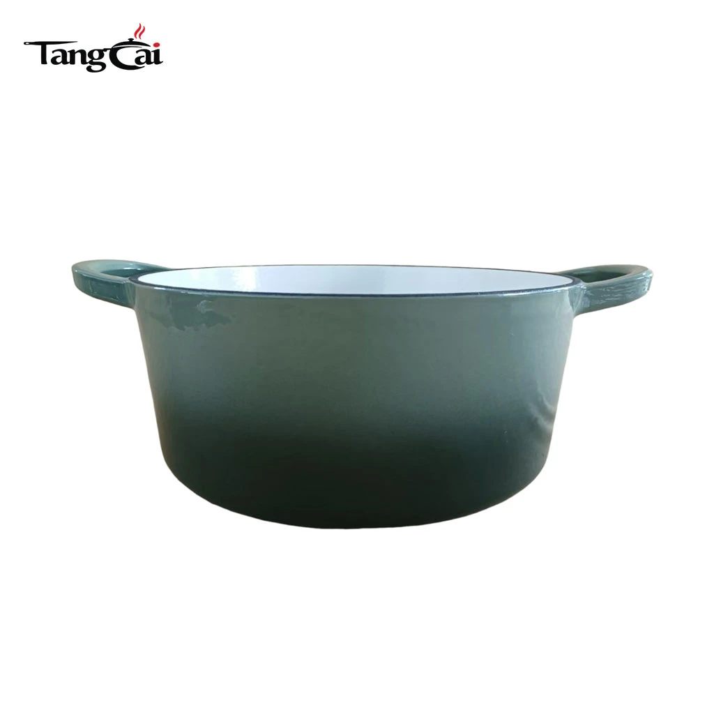 Modern Cookware Design 5,5QT runder Schmortopf aus emailliertem Gusseisen mit breiteren Griffen